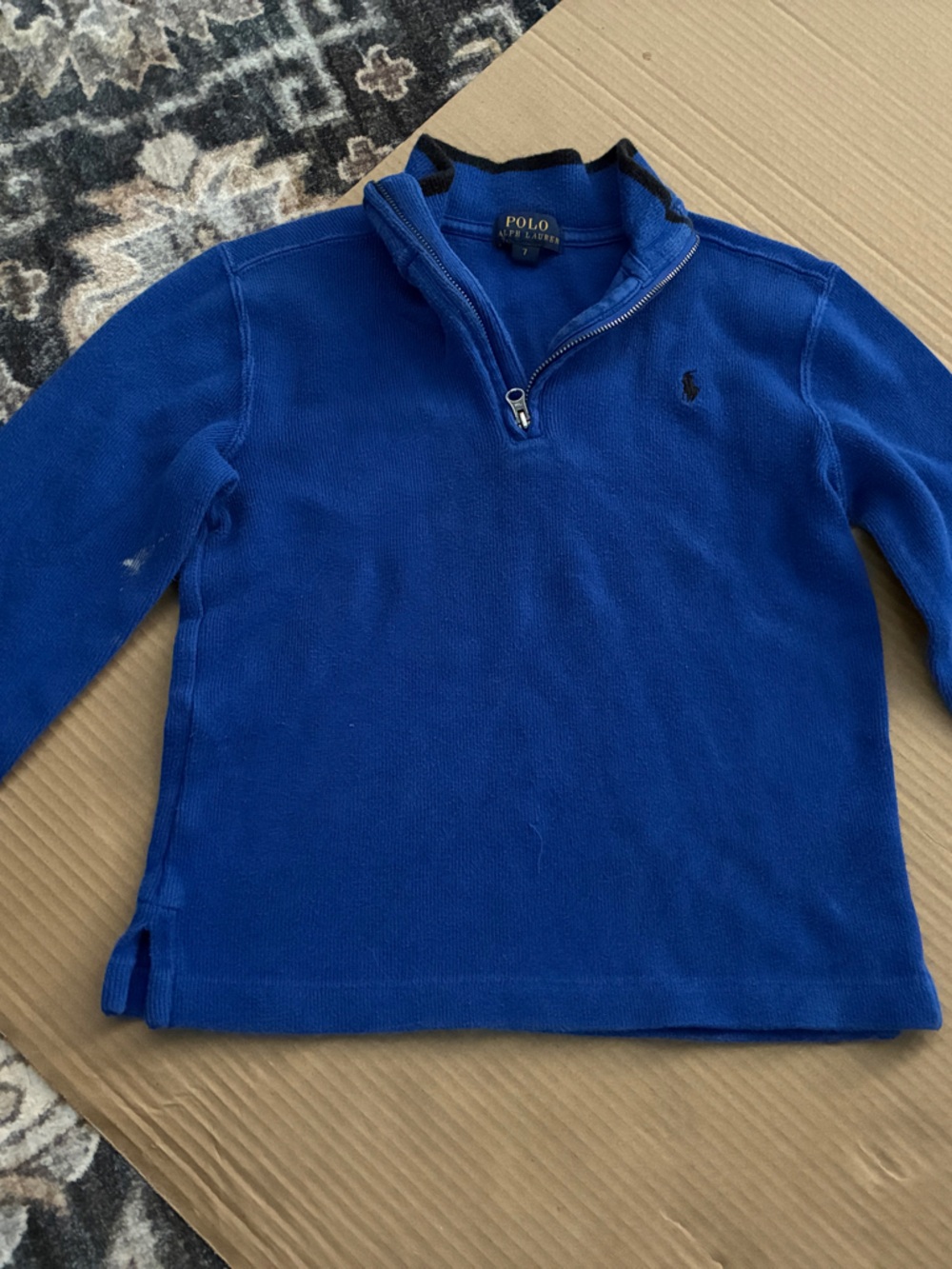 Polo by Ralph Lauren Kids Blue Half-Zip Sweater